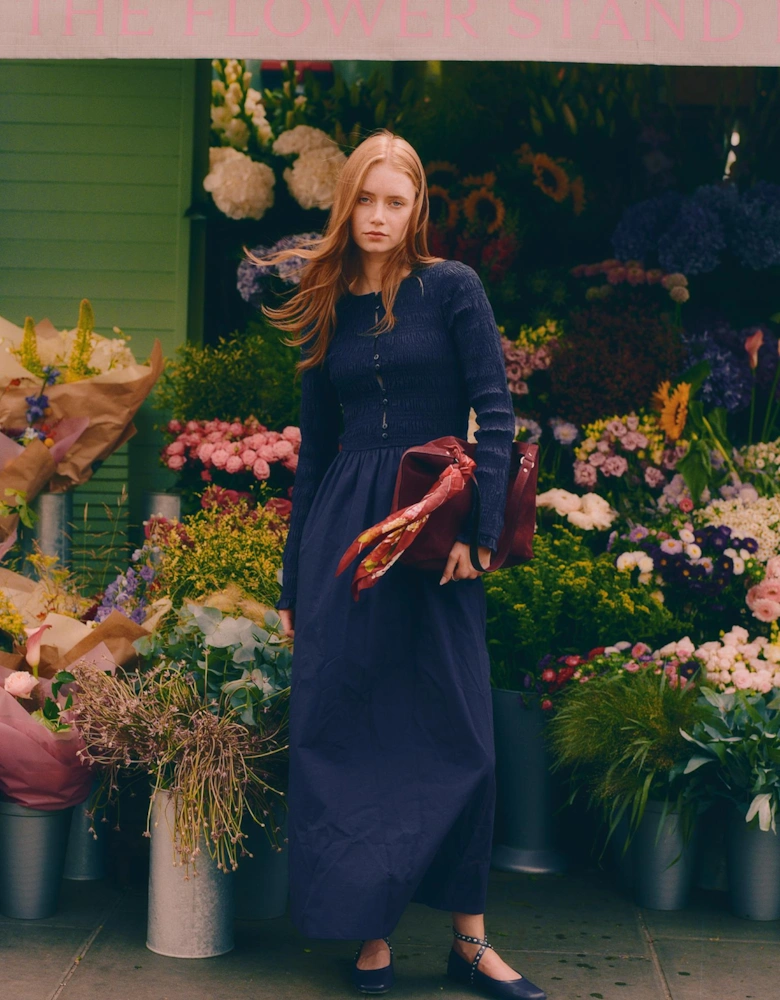 Mina Dress in Navy