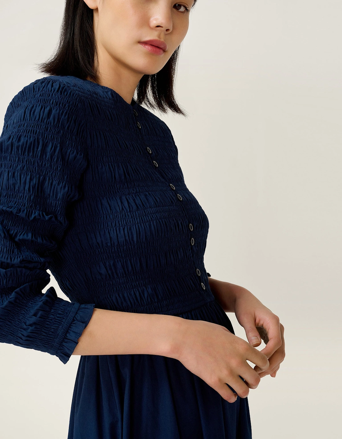Mina Dress in Navy