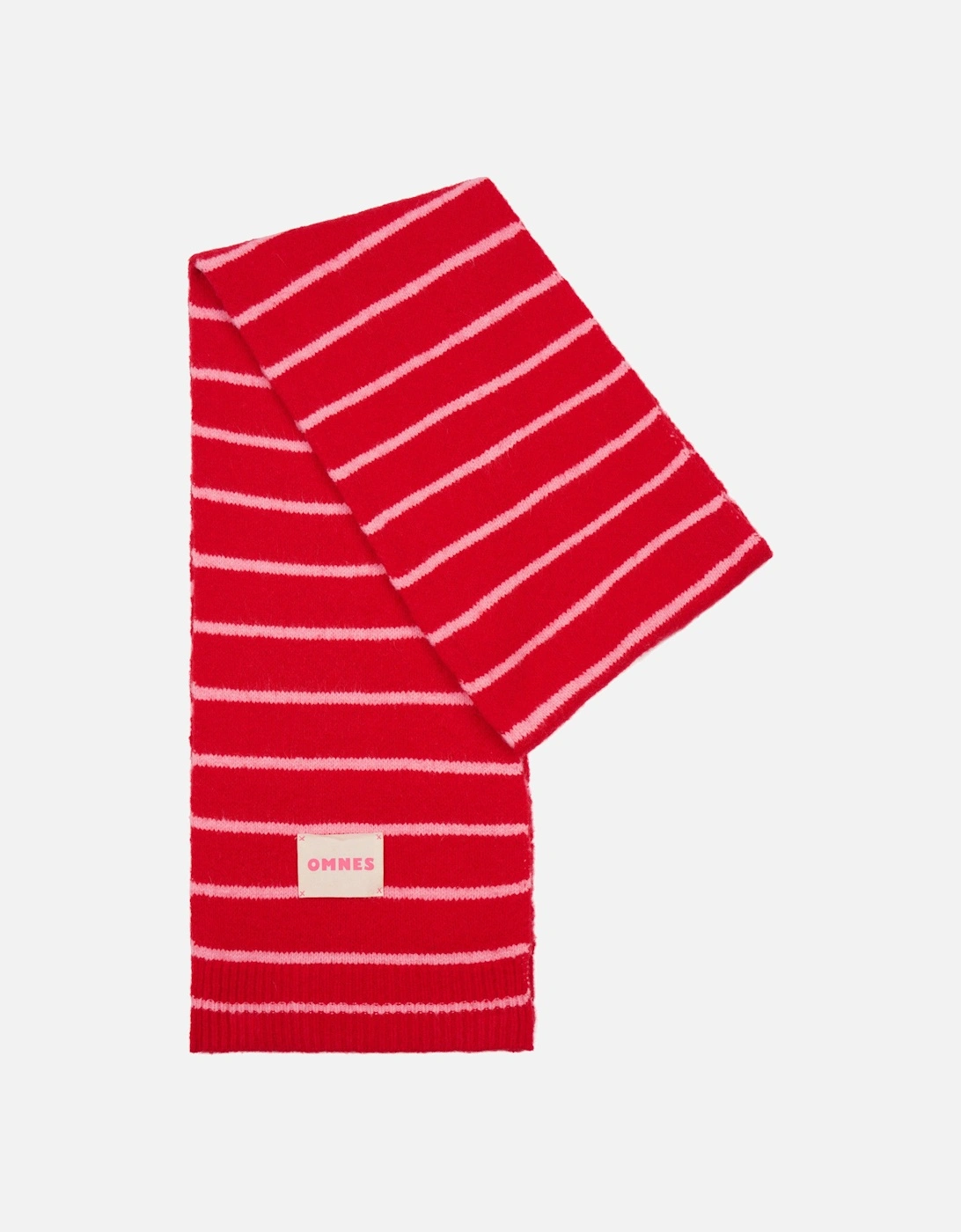 Molly Stripe Scarf in Red and Pink