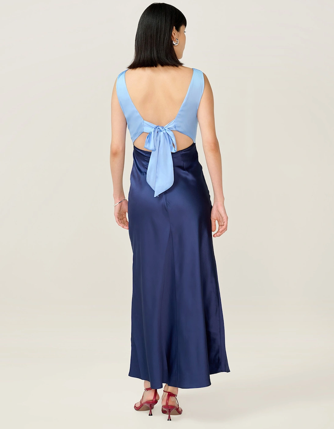 Maggy Dress in Blue and Dark Blue