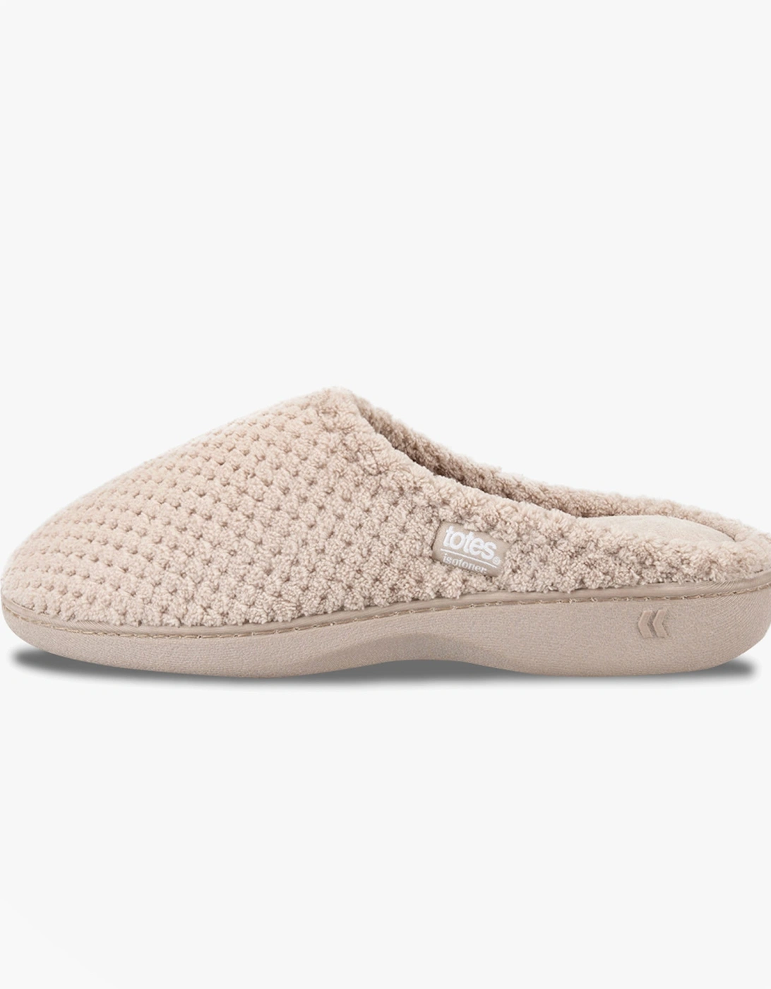 Isotoner POPCORN TERRY Womens Mule Slippers Oat