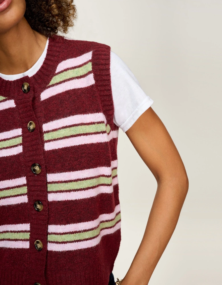 Matilda Stripe Vest in Multi