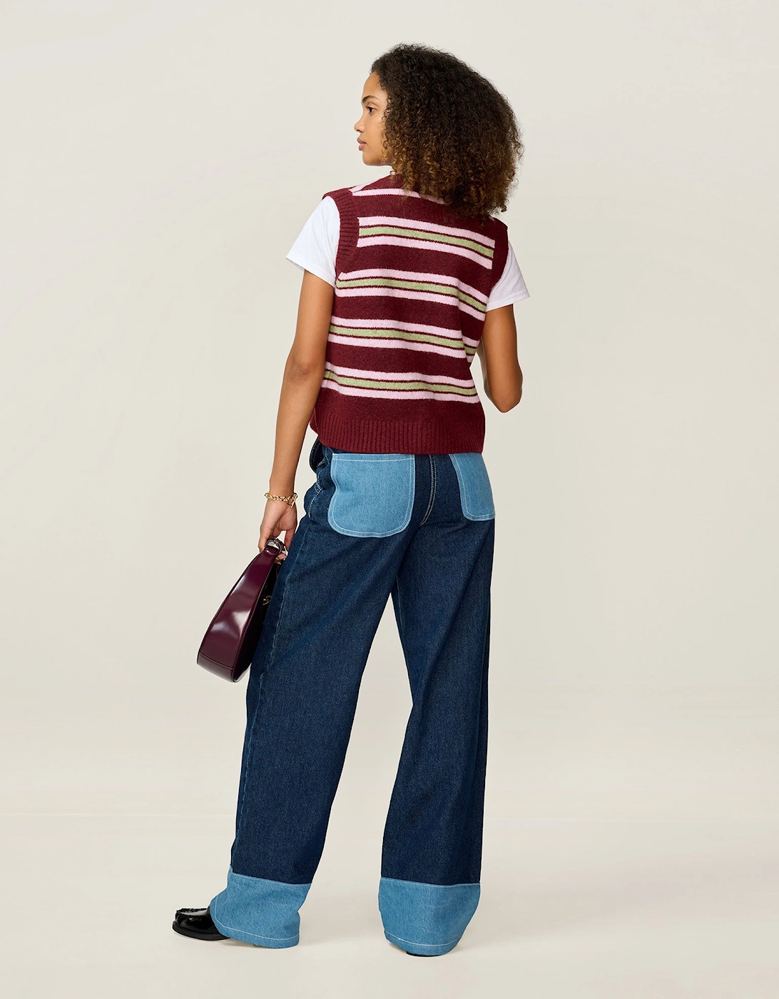 Matilda Stripe Vest in Multi