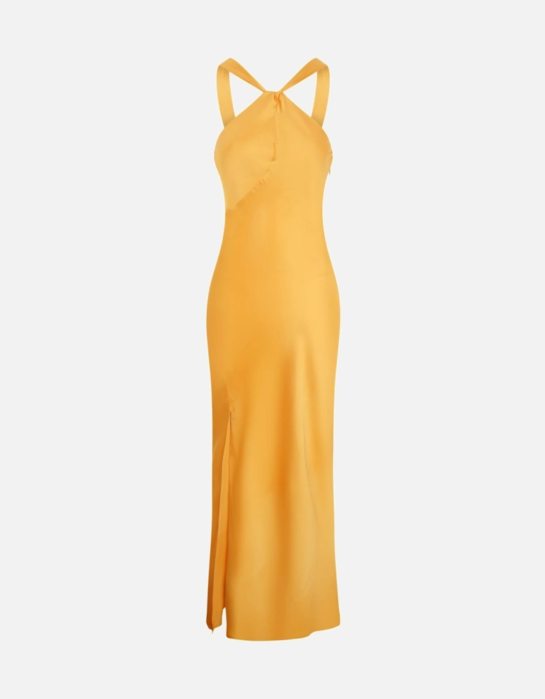 Alessia Dress in Egg Yolk Yellow