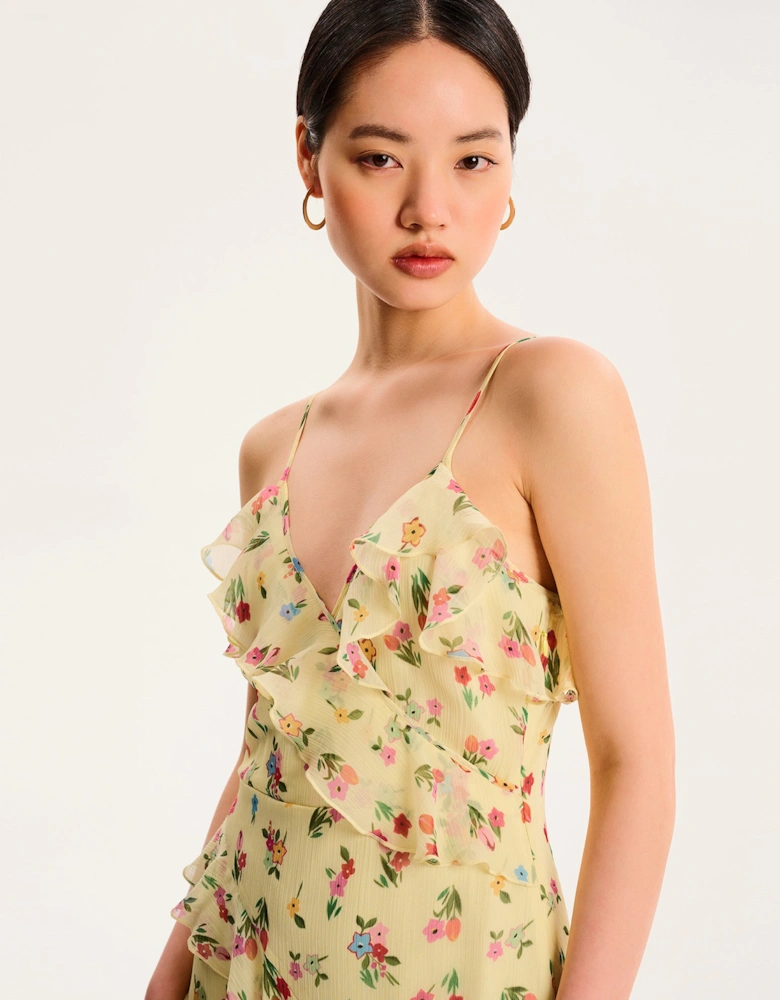 Missy Dress in Floral Yellow
