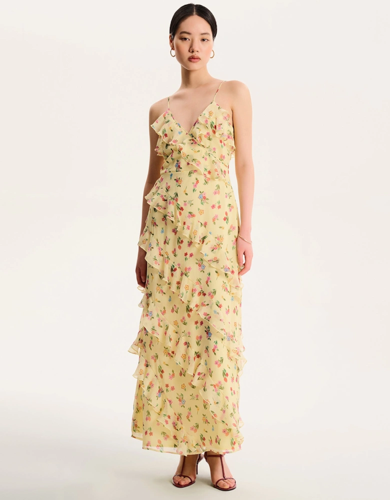 Missy Dress in Floral Yellow