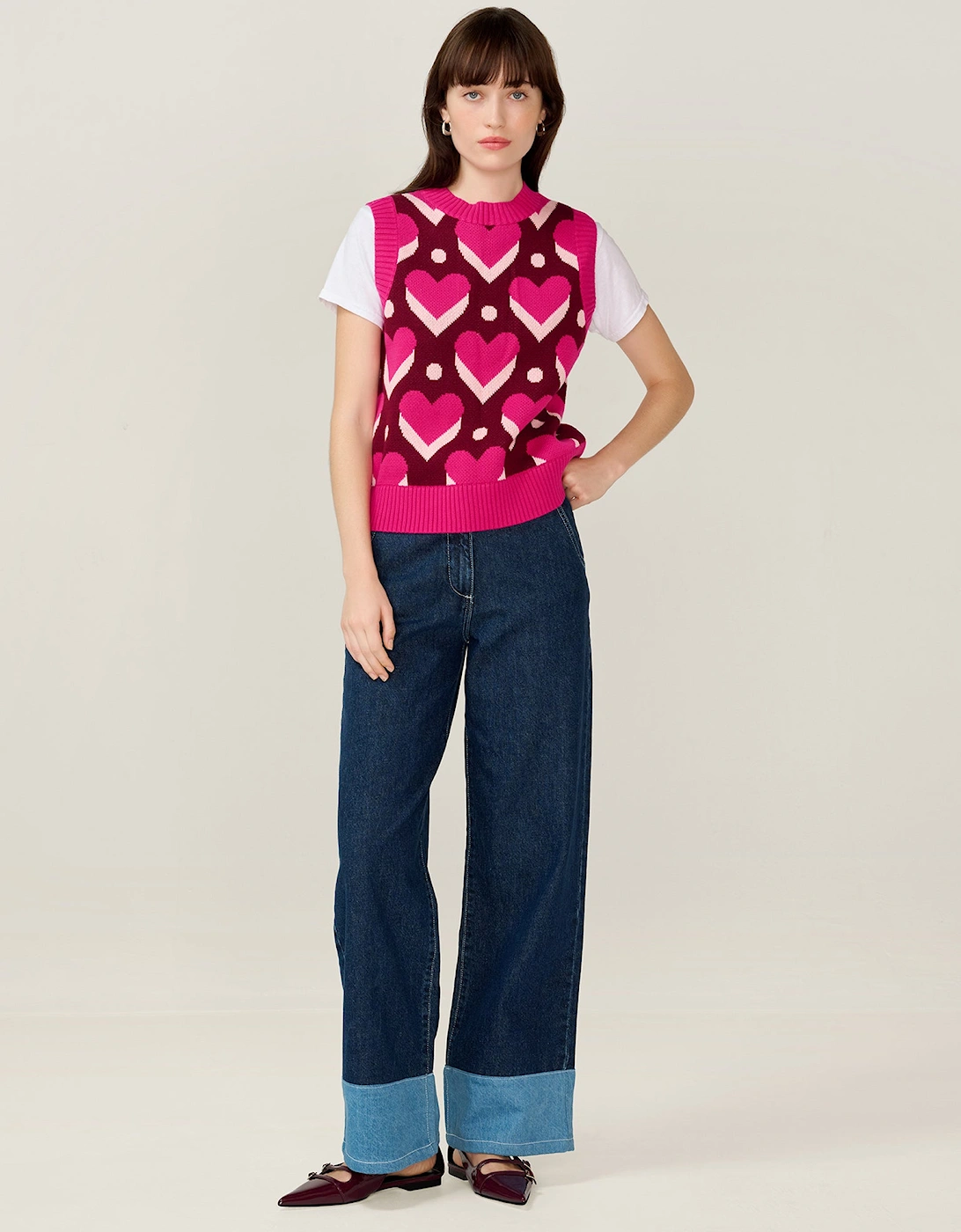 Omnes Women's Pink Bobbi Heart Vest - : 18/20 Xxl