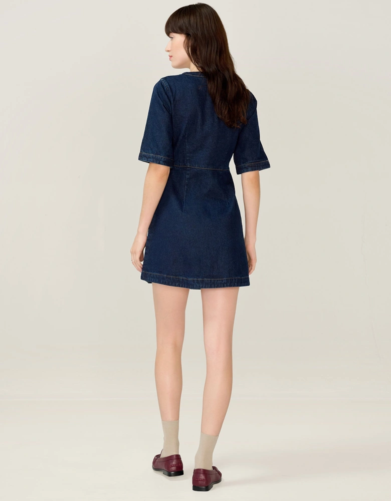 Adia Dress in Indigo