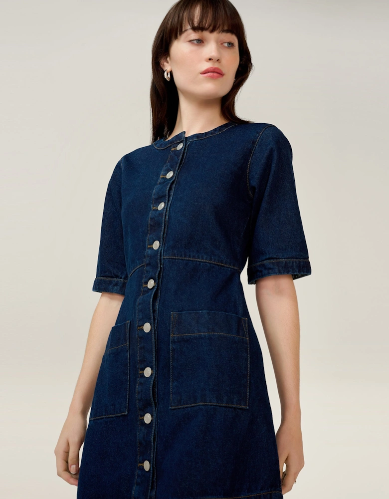 Adia Dress in Indigo