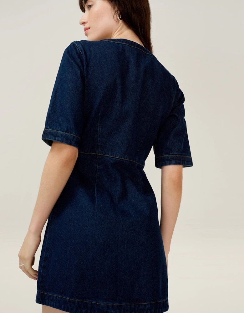 Adia Dress in Indigo