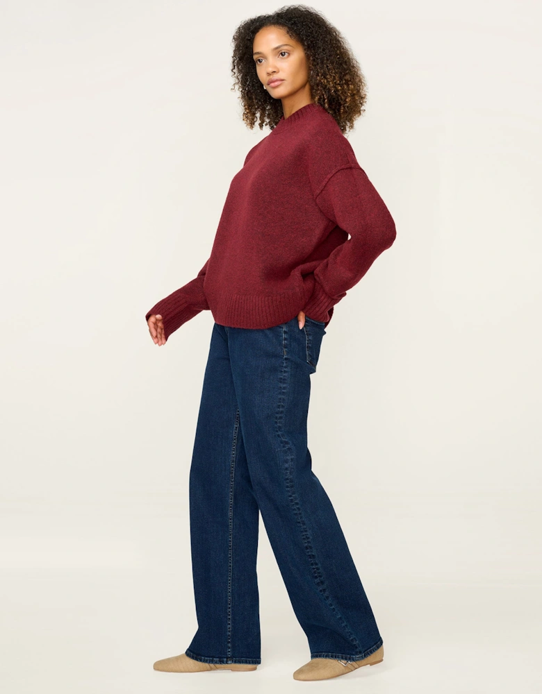 Clementine Jumper in Burgundy