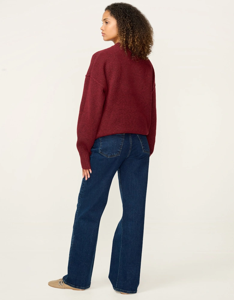 Clementine Jumper in Burgundy