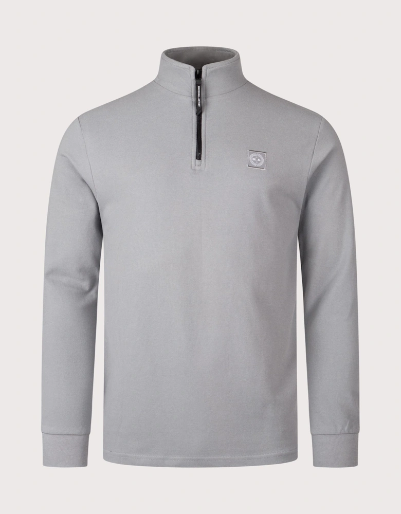 Marchio Piqué Quarter Zip Sweatshirt