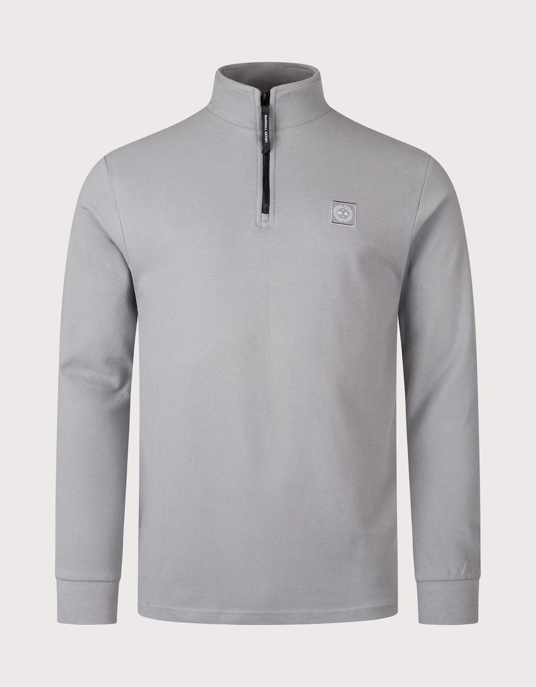 Marchio Piqué Quarter Zip Sweatshirt, 4 of 3