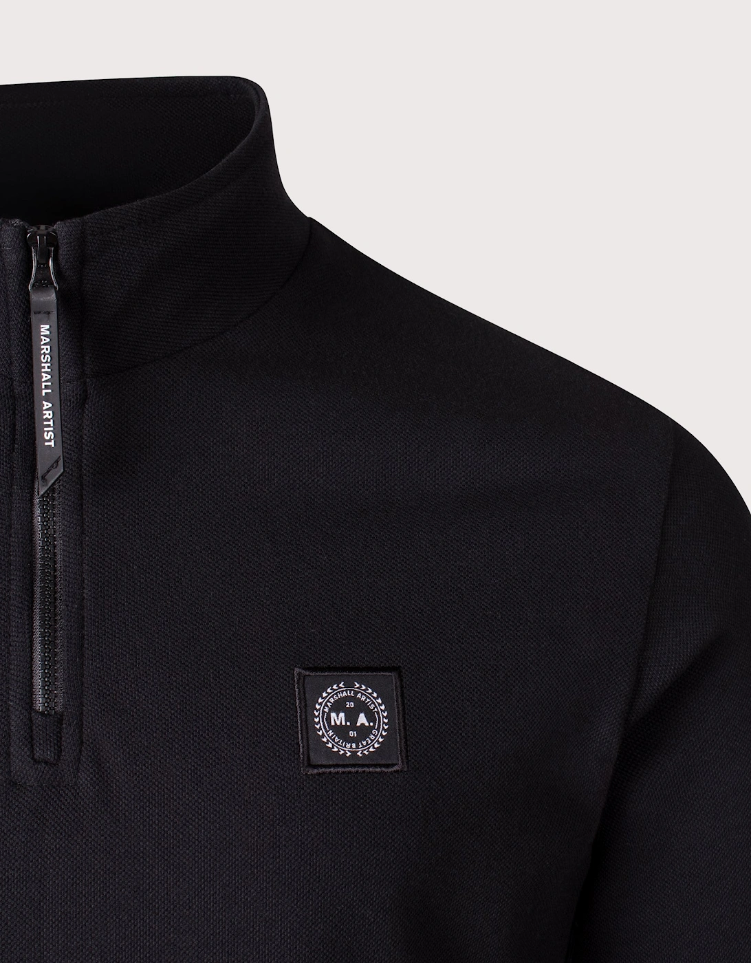 Marchio Piqué Quarter Zip Sweatshirt