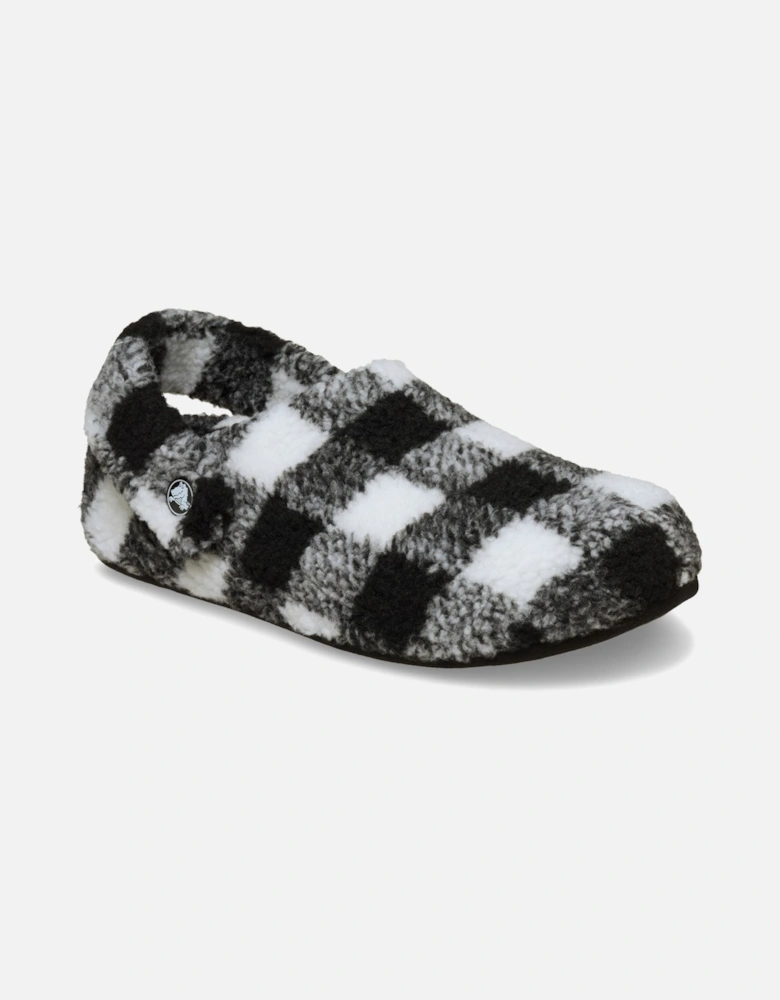Classic Cozzzy Polyester Men's Black/White Slippers