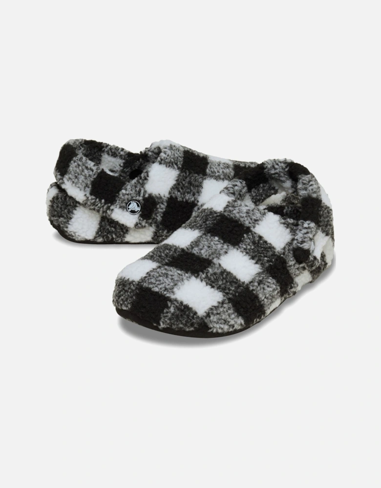 Classic Cozzzy Polyester Men's Black/White Slippers