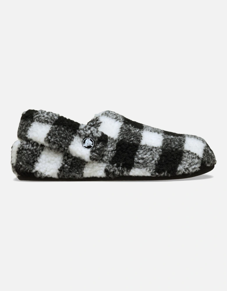 Classic Cozzzy Polyester Men's Black/White Slippers