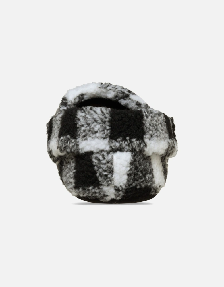 Classic Cozzzy Polyester Men's Black/White Slippers