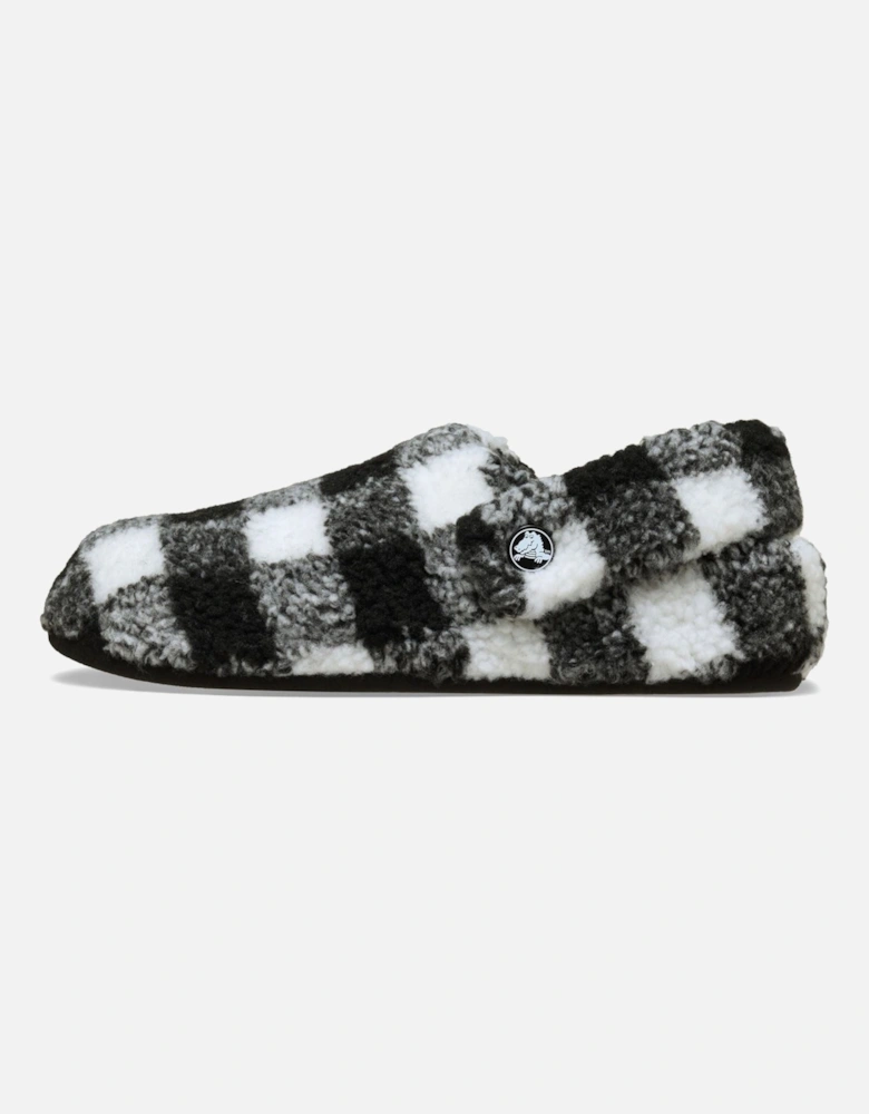 Classic Cozzzy Polyester Men's Black/White Slippers