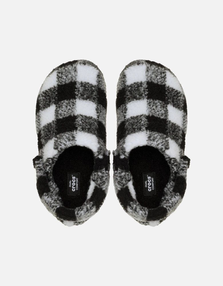 Classic Cozzzy Polyester Men's Black/White Slippers