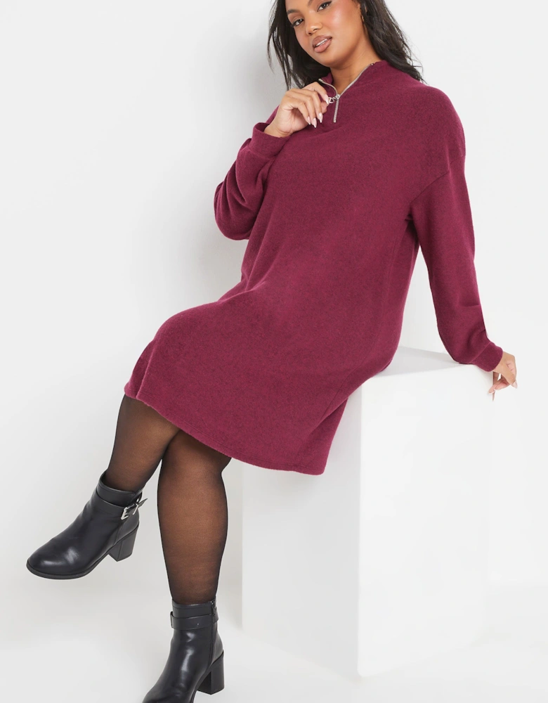 Soft Touch Zip Jumper Dress