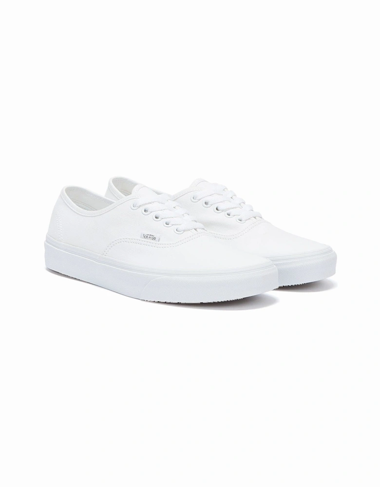 Authentic Womens White Canvas Trainers