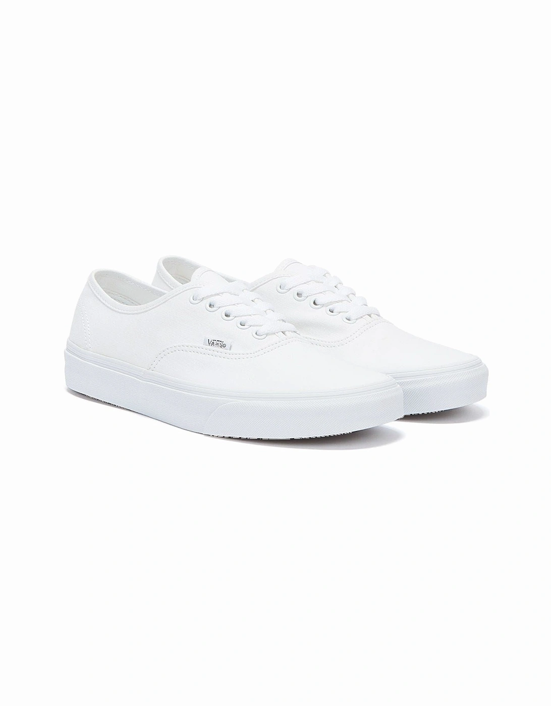 Authentic Womens White Canvas Trainers, 10 of 9