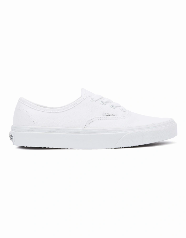 Authentic Womens White Canvas Trainers