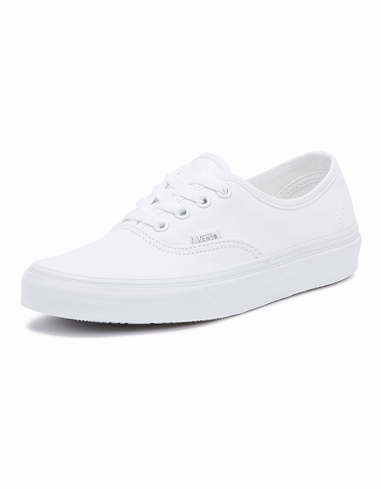 Authentic Womens White Canvas Trainers