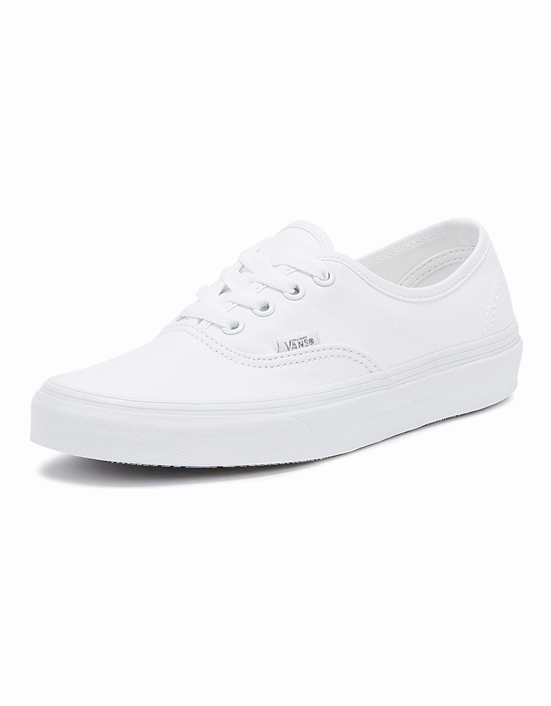 Authentic Womens White Canvas Trainers