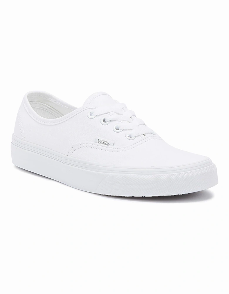Authentic Womens White Canvas Trainers