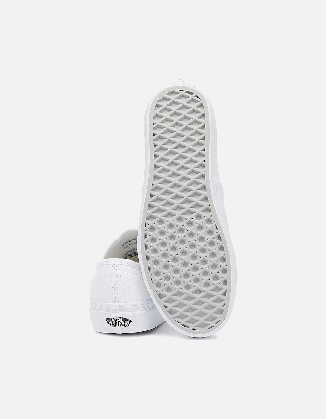 Authentic Womens White Canvas Trainers