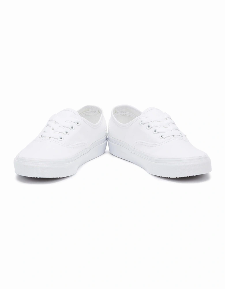 Authentic Womens White Canvas Trainers