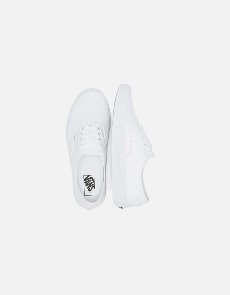 Authentic Womens White Canvas Trainers
