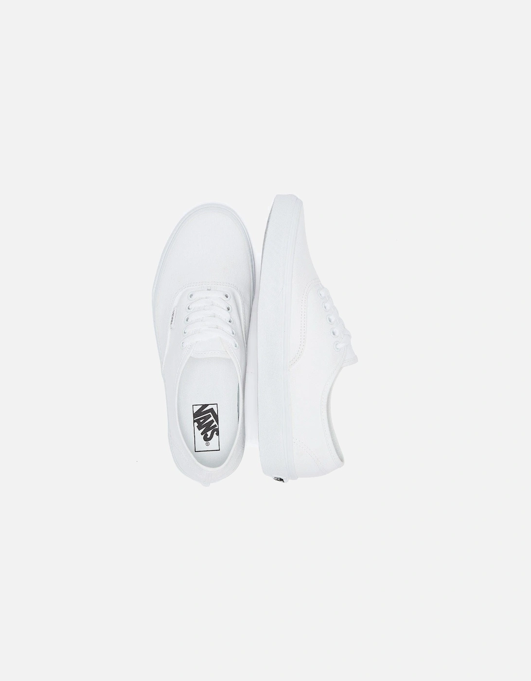 Authentic Womens White Canvas Trainers