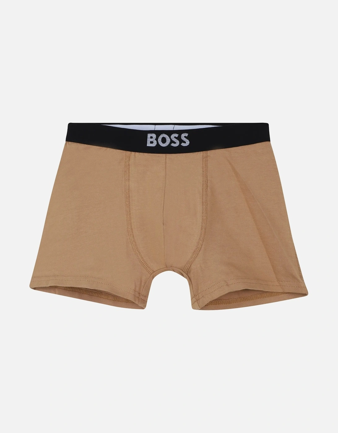 Boys 2-Pack Icon Boxer Trunks, Cookie/Navy