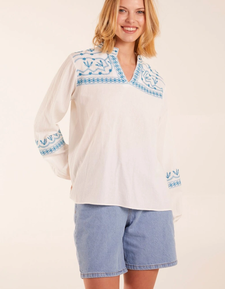 Full Sleeve Embroidered Blouse