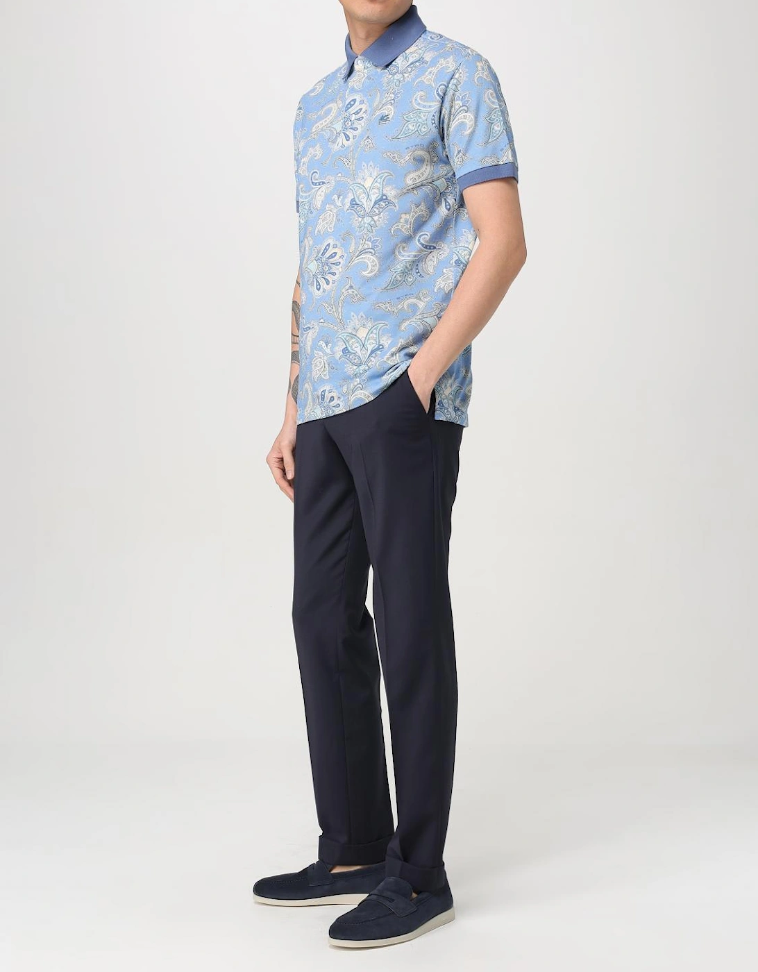 Paisley Print Polo Shirt