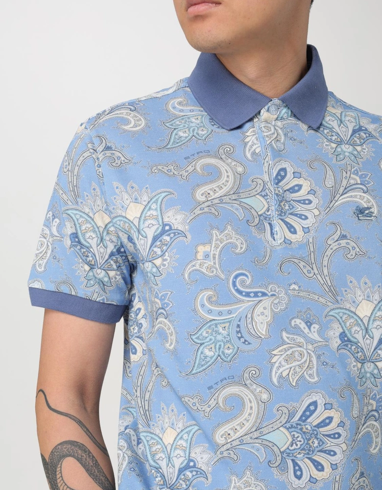 Paisley Print Polo Shirt