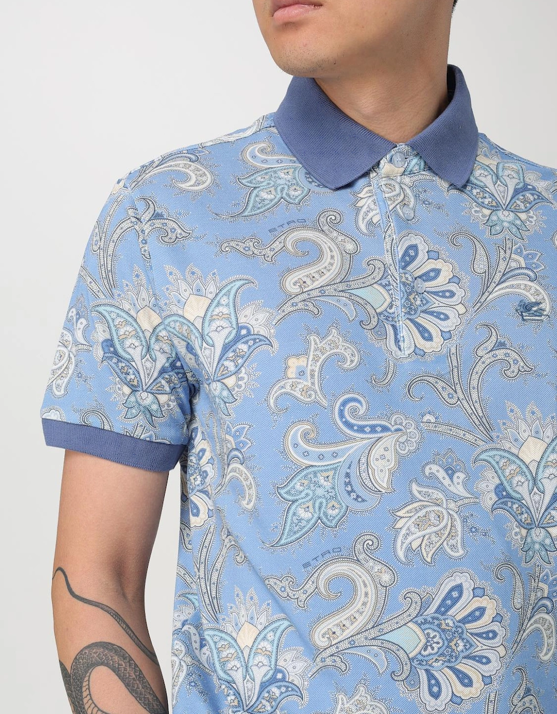 Paisley Print Polo Shirt