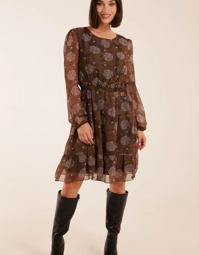 Shirred Mini Dress