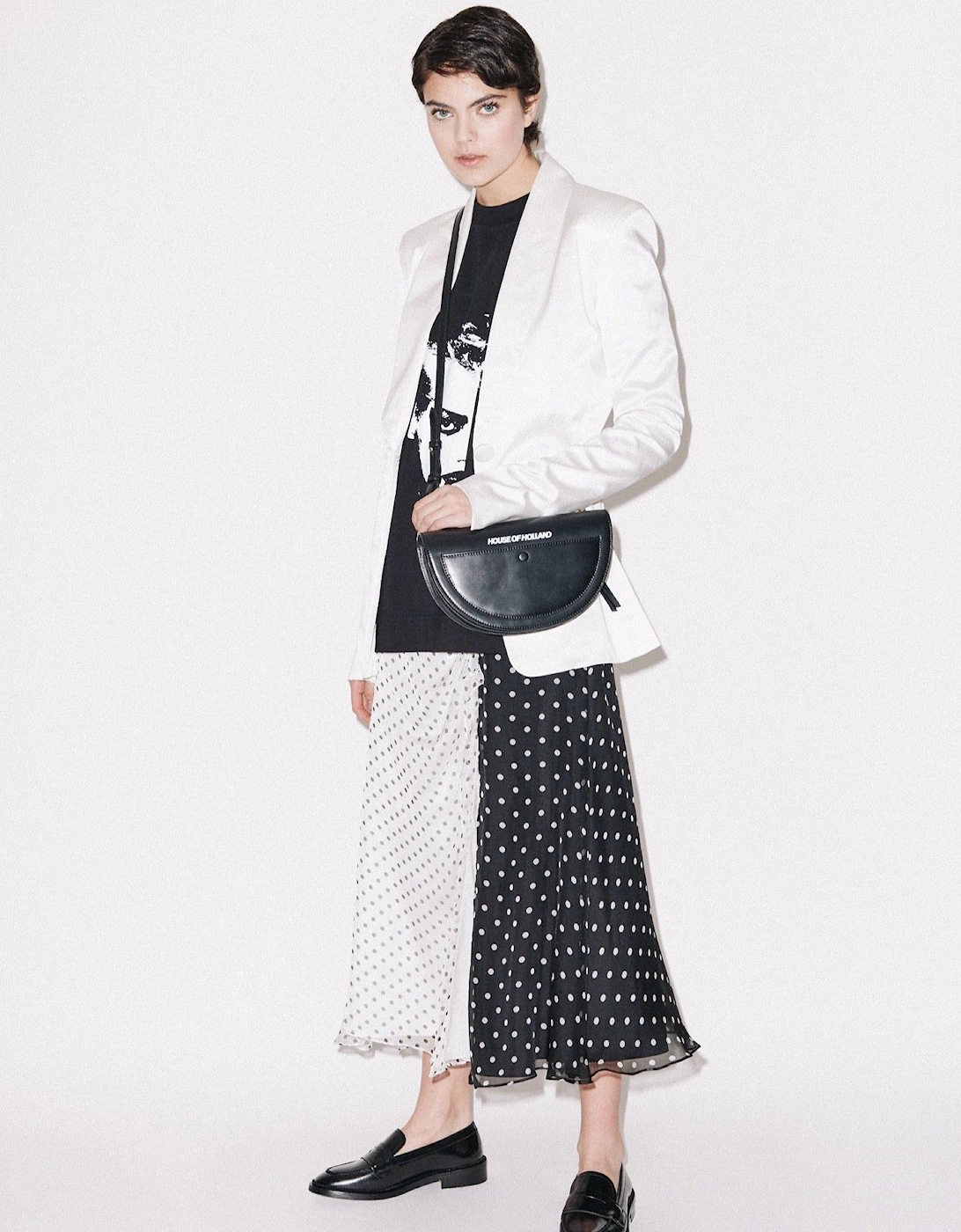 White Satin Tailored Jacket, 2 of 1