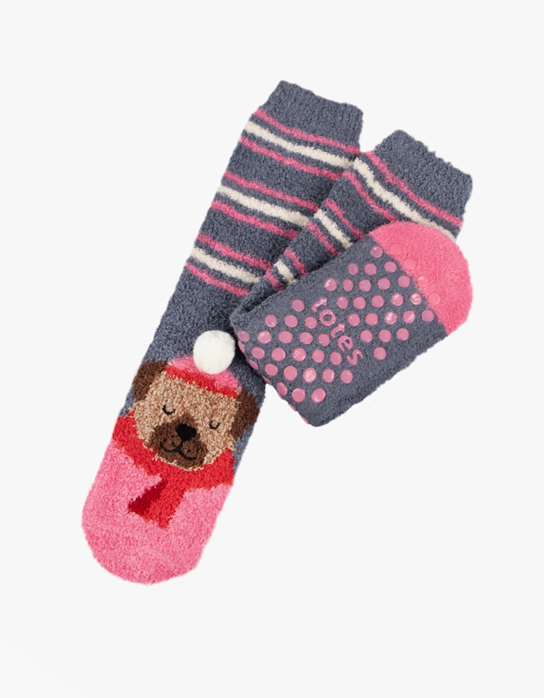 NOVELTY SUPER SOFT SLIPPER SOCKS Womens Socks Dog