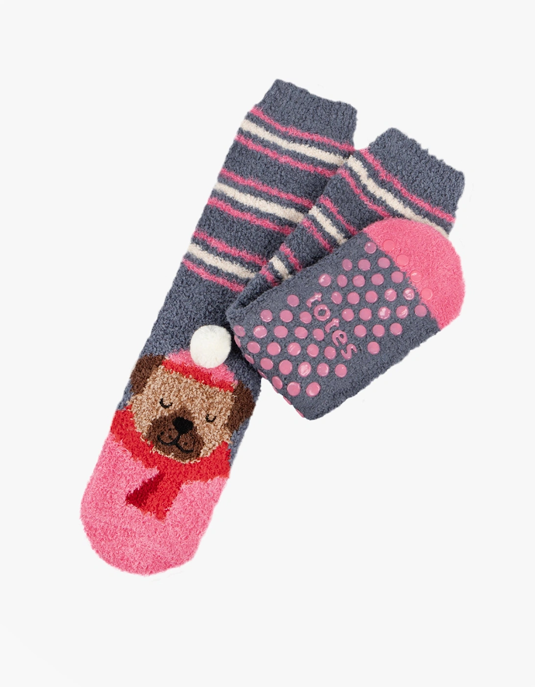 NOVELTY SUPER SOFT SLIPPER SOCKS Womens Socks Dog, 3 of 2