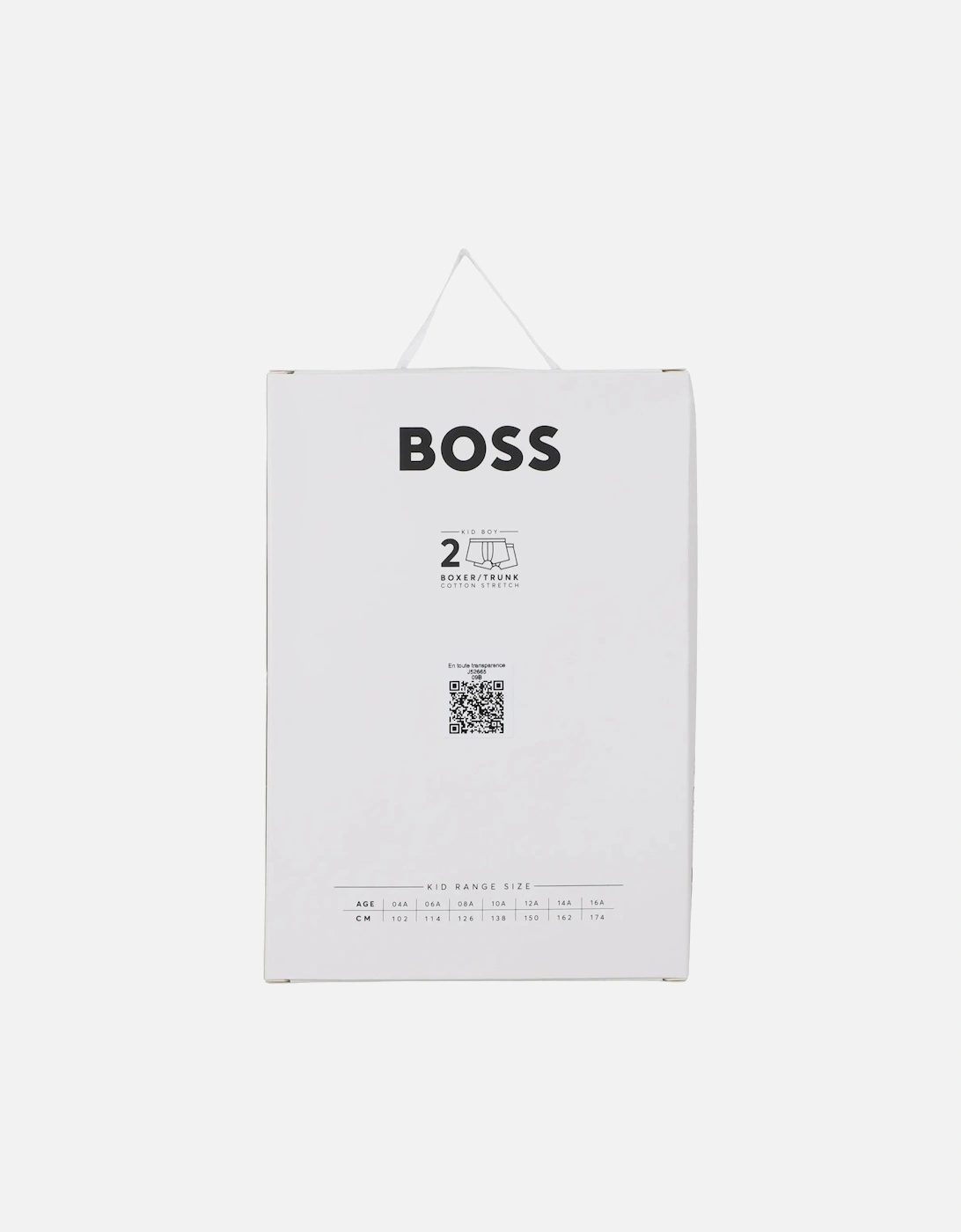 Boys 2-Pack Bold Logo Boxer Trunks, Black