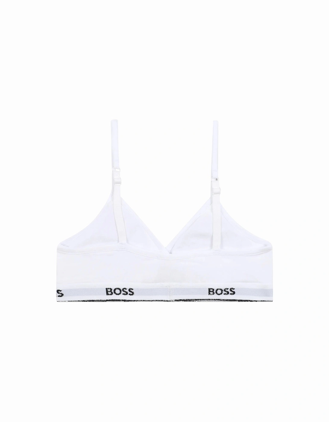 Girls 2-Pack Classic Logo Bralettes, Black/White