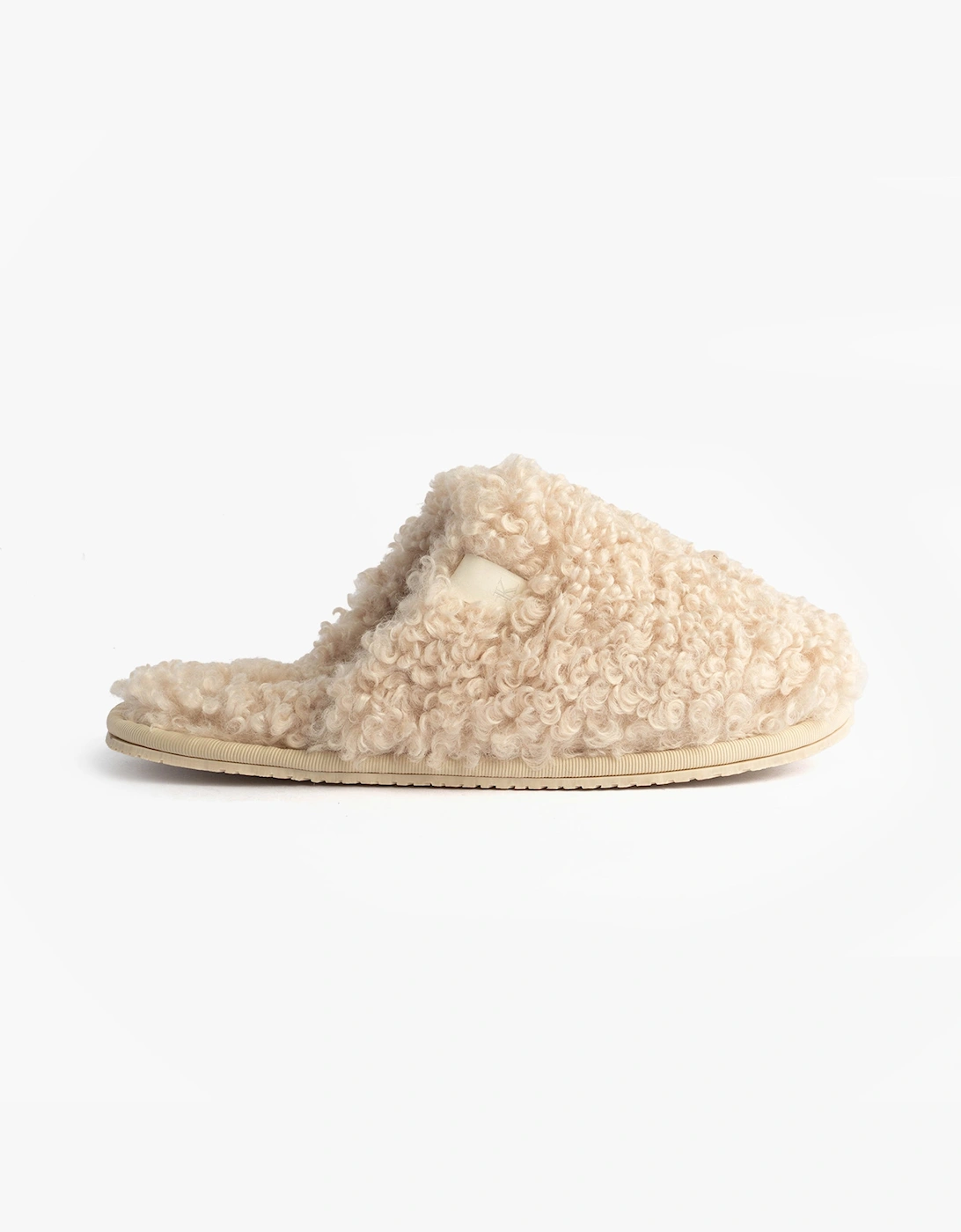 Women's Calvin Klein CLOSE SLIPPER FUR Womens Slippers Marshmallow - Cream - Size: 6