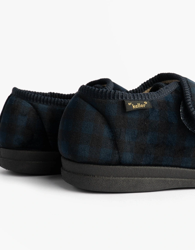 DARREN VELC Mens Slippers Navy