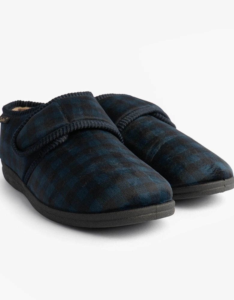 DARREN VELC Mens Slippers Navy